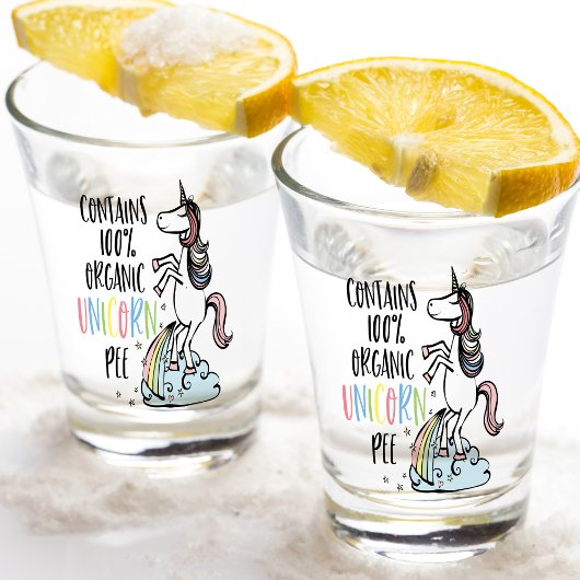 Organic Unicorn Pee Fun Unicorn Shot Glas