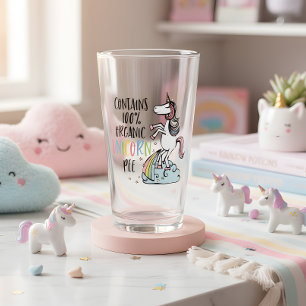 Organic Unicorn Pee Funny Unicorn Glas