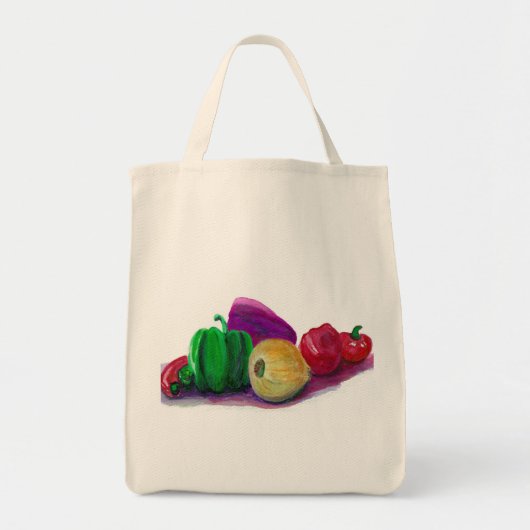 Organic Veggies Tote Bag (Voorkant)