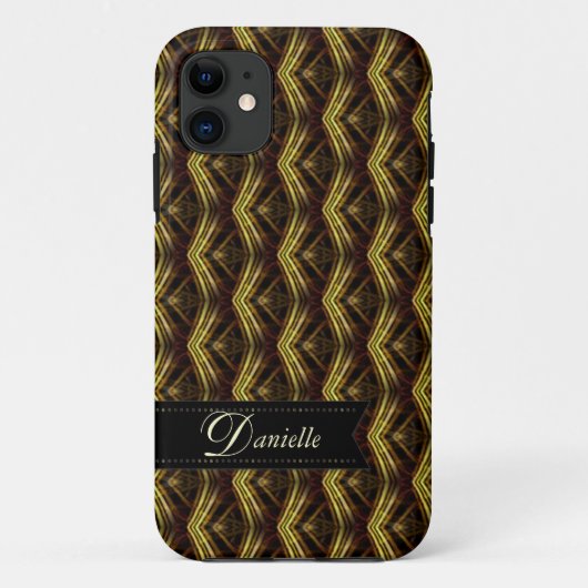 Organic Waves Earthy Patroon iPhone 5 Hoesje (Achterkant)