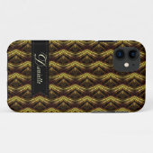 Organic Waves Earthy Patroon iPhone 5 Hoesje (Achterkant (horizontaal))