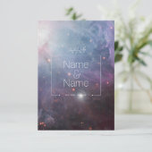 Organic wil je trouwen met me orion nebula EDITABL Bedankkaart (Staand voorkant)