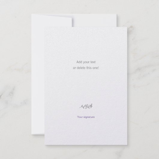 Organic wil je trouwen met me orion nebula EDITABL Bedankkaart (Achterkant)