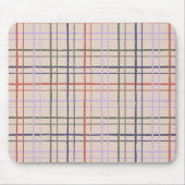 Organic Wobbly Check Grid Pattern Modern Love Muismat (Voorkant)