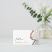 Organic wooden interior design and furnitations! b visitekaartje (Staand voorkant)