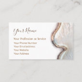 Organic wooden interior design and furnitations! b visitekaartje (Achterkant)