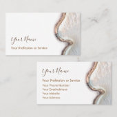 Organic wooden interior design and furnitations! b visitekaartje (Voorkant / Achterkant)