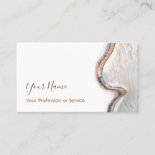 Organic wooden interior design and furnitations! b visitekaartje (Voorkant)