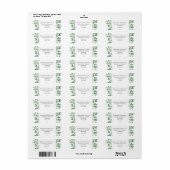 Organic Woodland  Wreath Etiket (Full Sheet)