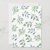 Organic Woodland  Wreath Kaart (Achterkant)