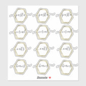 Organisatie van de Voorraadkast Nepgoud Geometrisc Sticker (Vel)