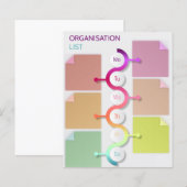 Organisatielijst (Voorkant / Achterkant)