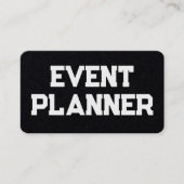 Organisator Event Planner Visitekaartje (Voorkant)