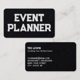 Organisator Event Planner Visitekaartje