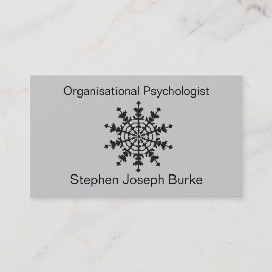 Organisatorische psycholoog - Stephen Joseph Burke Visitekaartje (Voorkant)