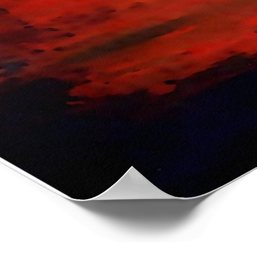 Organisch Abstract Art Print Poster (Hoek)