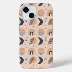 Organisch Boho-patroon iPhone 15 Case