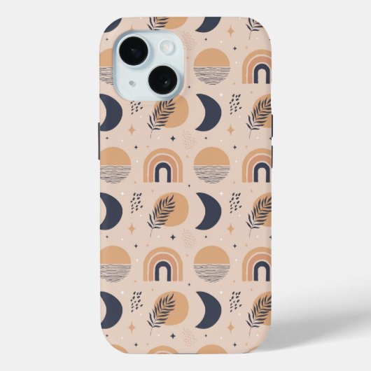 Organisch Boho-patroon Case-Mate iPhone Case (Achterkant)