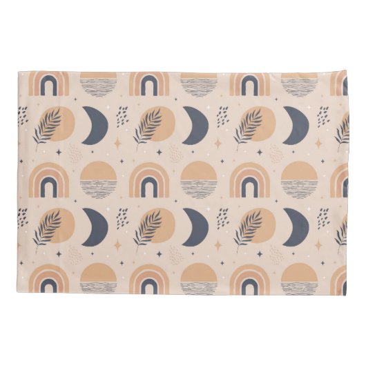 Organisch Boho-patroon Kussensloop (Achterkant-Links)