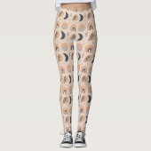 Organisch Boho-patroon Leggings (Voorkant)