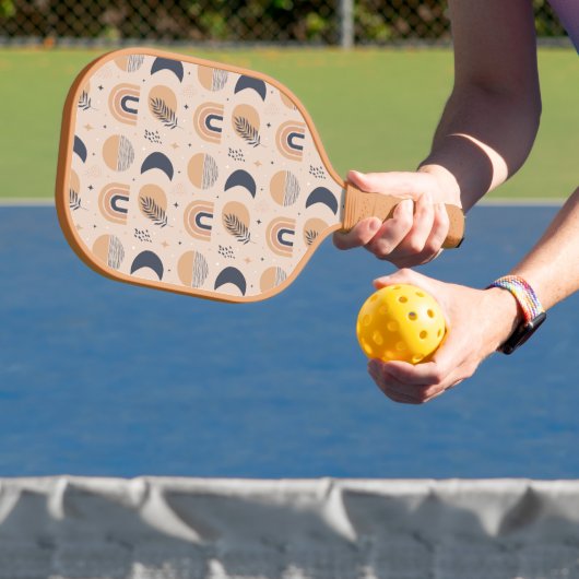 Organisch Boho-patroon Pickleball Paddle (Insitu)