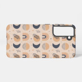 Organisch Boho-patroon Samsung Galaxy Hoesje (Achterkant horizontaal)