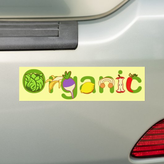 Organisch Bumpersticker (Op auto)