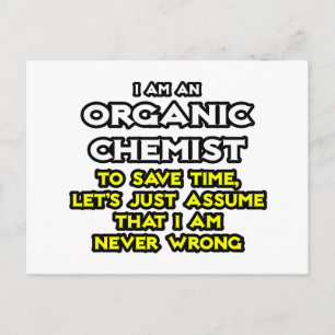 Organisch chemicus... neem aan dat ik nooit ongeli briefkaart