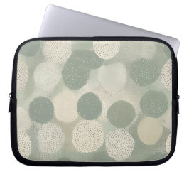 Organisch Cirkel Blender Patroon Laptop Sleeve