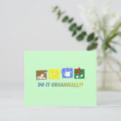 Organisch doen briefkaart (Staand voorkant)