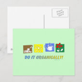 Organisch doen briefkaart (Voorkant / Achterkant)