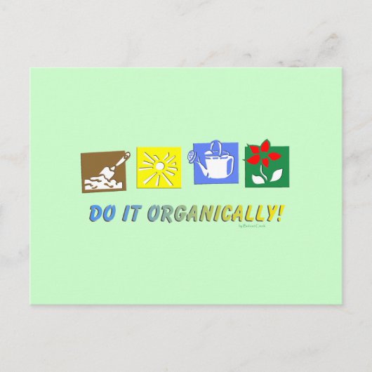 Organisch doen briefkaart (Voorkant)