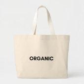 organisch grote tote bag (Voorkant)