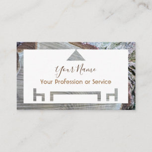 Organisch hout voor binnenhuisontwerp en meubelen! visitekaartje