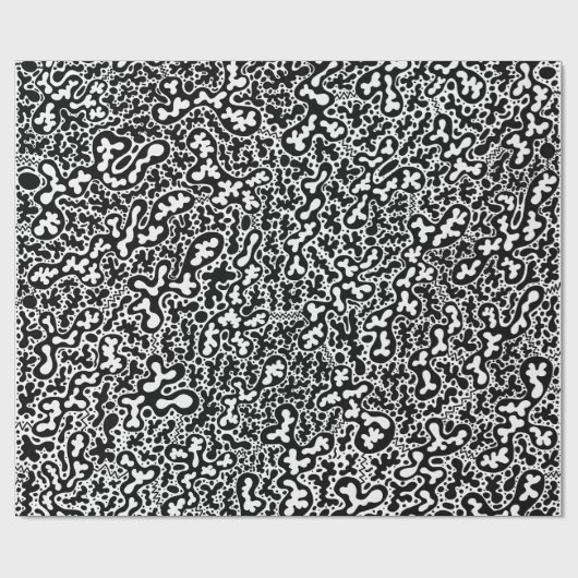 Organisch kunst inpakpapier (Vlak)