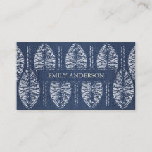 ORGANISCH LEAF PATROON INDIGO BLUE DYE BATIK