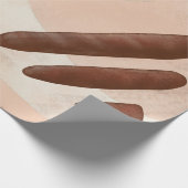 Organisch midden-eeuwse moderne Abstracte ontkoppe Cadeaupapier (Hoek)