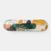 Organisch minimalistisch - Earth Botanical Persoonlijk Skateboard (Horizontaal)