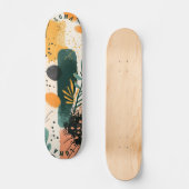 Organisch minimalistisch - Earth Botanical Persoonlijk Skateboard (Voorkant)