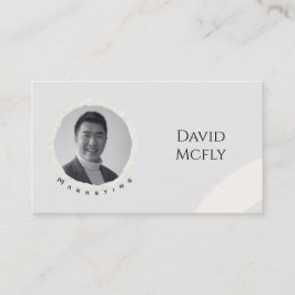 Organisch minimalistisch met QR-code Visitekaartje