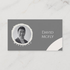 Organisch minimalistisch met QR-code Visitekaartje