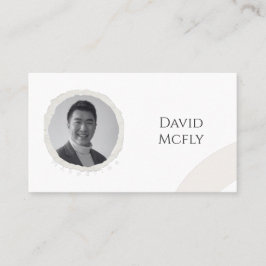 Organisch minimalistisch met QR-code Visitekaartje