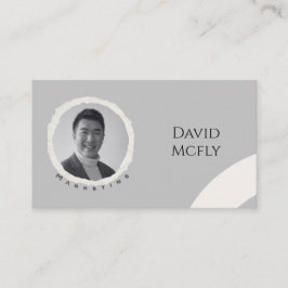 Organisch minimalistisch met QR-code Visitekaartje