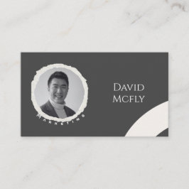 Organisch minimalistisch met QR-code Visitekaartje