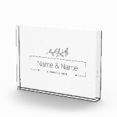 Organisch minimalistisch natuurlijk bruiloft ONTWE Fotoblokken (Rechts)