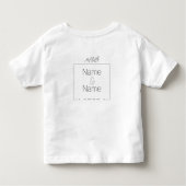 Organisch minimalistisch natuurlijk bruiloft ONTWE Kinder Shirts (Achterkant)
