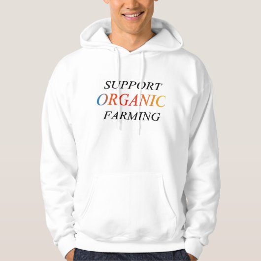 Organisch ondersteunen hoodie (Voorkant)
