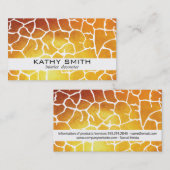 Organisch patroon | Modern, Gold II Visitekaartje (Voorkant / Achterkant)