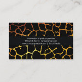 Organisch patroon | Modern, goud Visitekaartje (Achterkant)