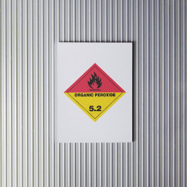 Organisch peroxide 5.2 Etiket Sticker